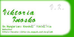 viktoria knosko business card